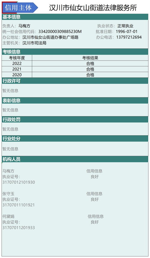 漢川市2024年法律服務(wù)信用信息平臺(tái) 集成律師、公證與司法鑒定行業(yè)信用體系